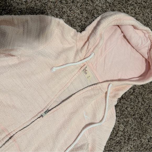 Hollister Light Pink Hoodie Jacket - Picture 2 of 2